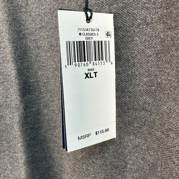 Polo Ralph Lauren Men's Classic-Fit Mesh‎ Ribbed Polo, Size XLT, Heather Grey - Picture 12 of 15